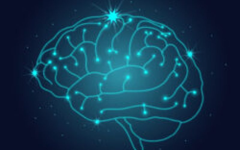 Artificial intelligence brain robotic system vector