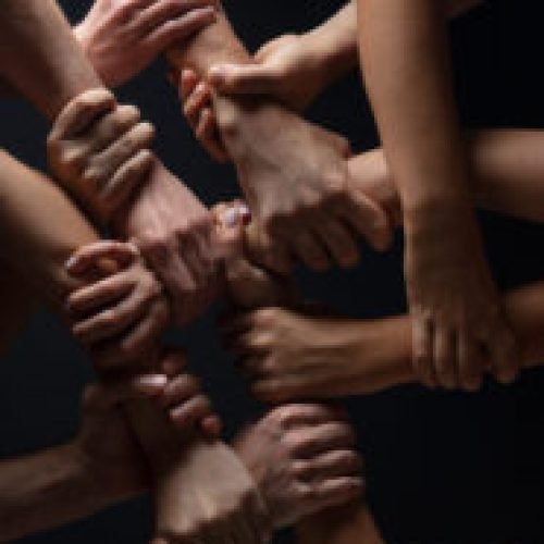 Concept of human relation, community, togetherness, symbolism